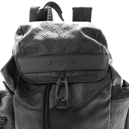 Louis Vuitton Calfskin Monogram Shadow Discovery Backpack Black 7 of 9