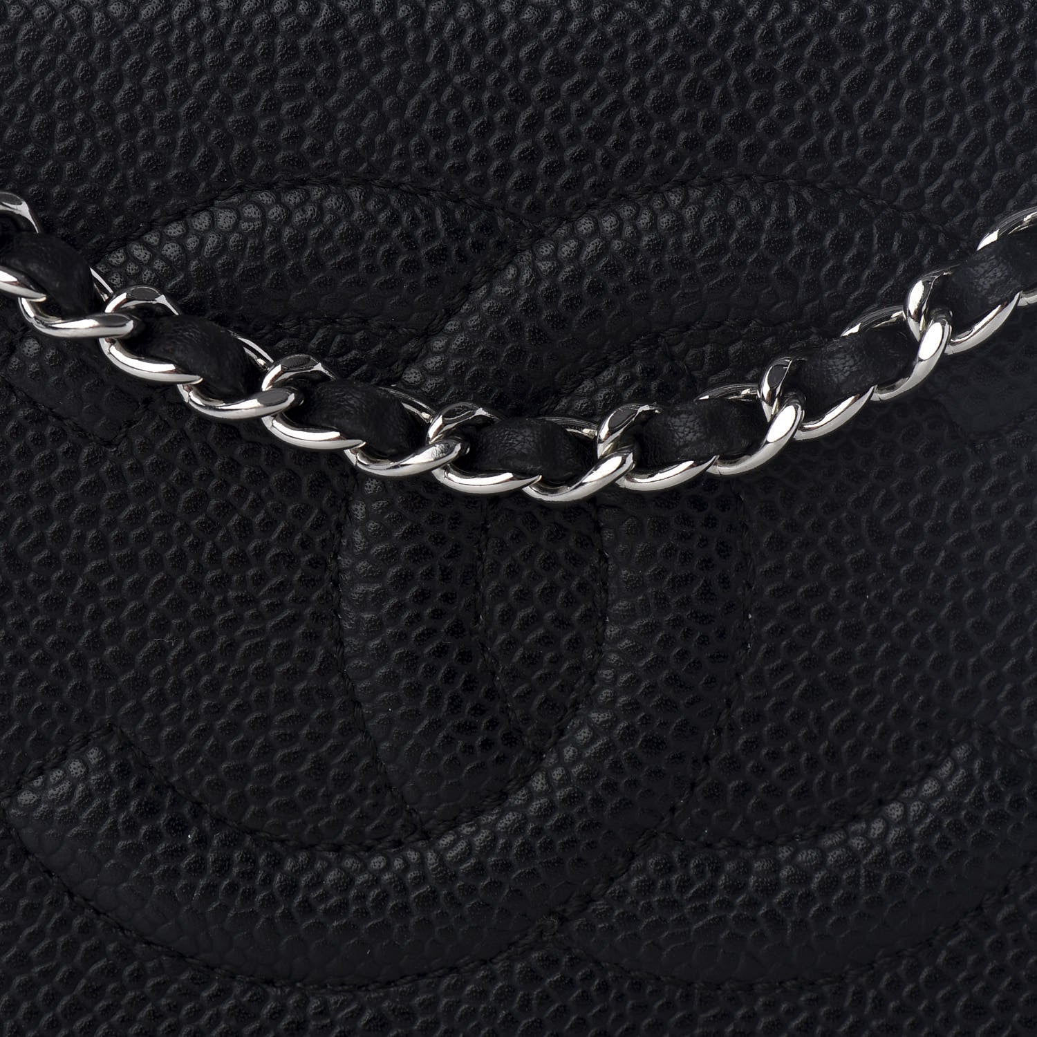 Chanel Caviar Timeless CC Wallet On Chain WOC Black 11 of 11