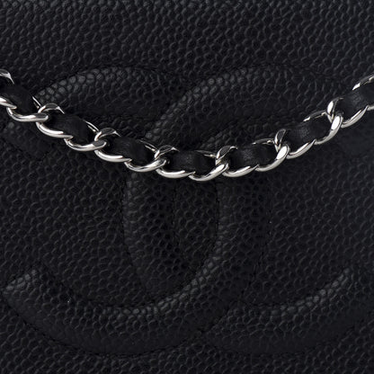 Chanel Caviar Timeless CC Wallet On Chain WOC Black 11 of 11