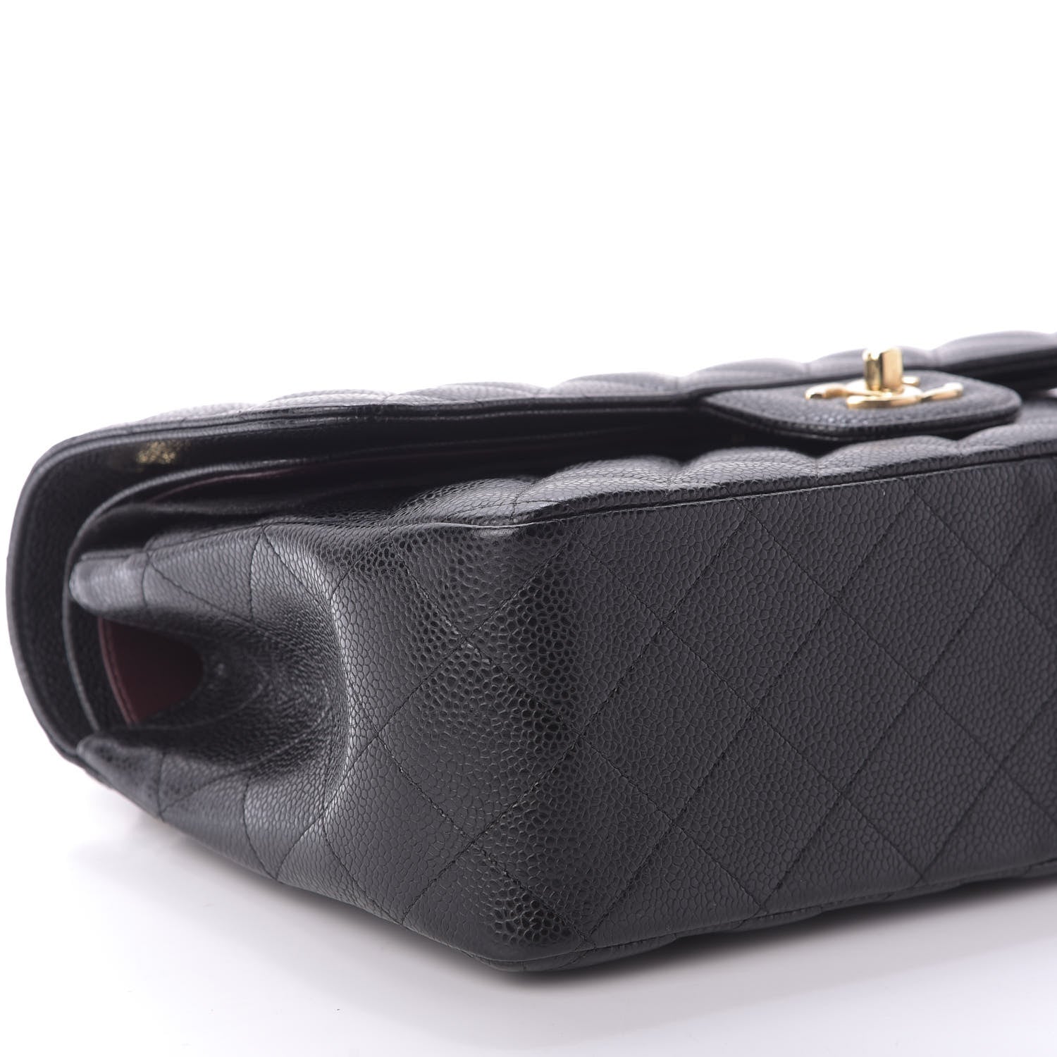 Chanel Caviar Quilted Jumbo Double Flap Black 6 of 10