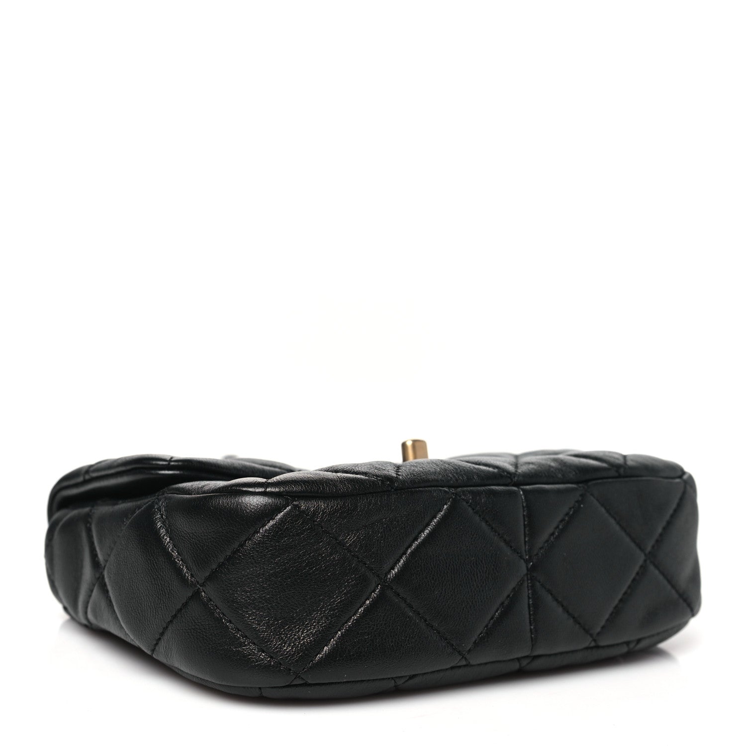 Chanel Lambskin Quilted Mini Lacquered Chain Flap Black 4 of 10