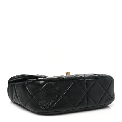 Chanel Lambskin Quilted Mini Lacquered Chain Flap Black 4 of 10