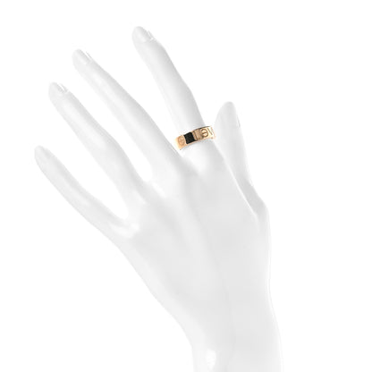 Cartier 18K Yellow Gold 5.5mm Engraved LOVE Ring 51 5.75 2 of 5