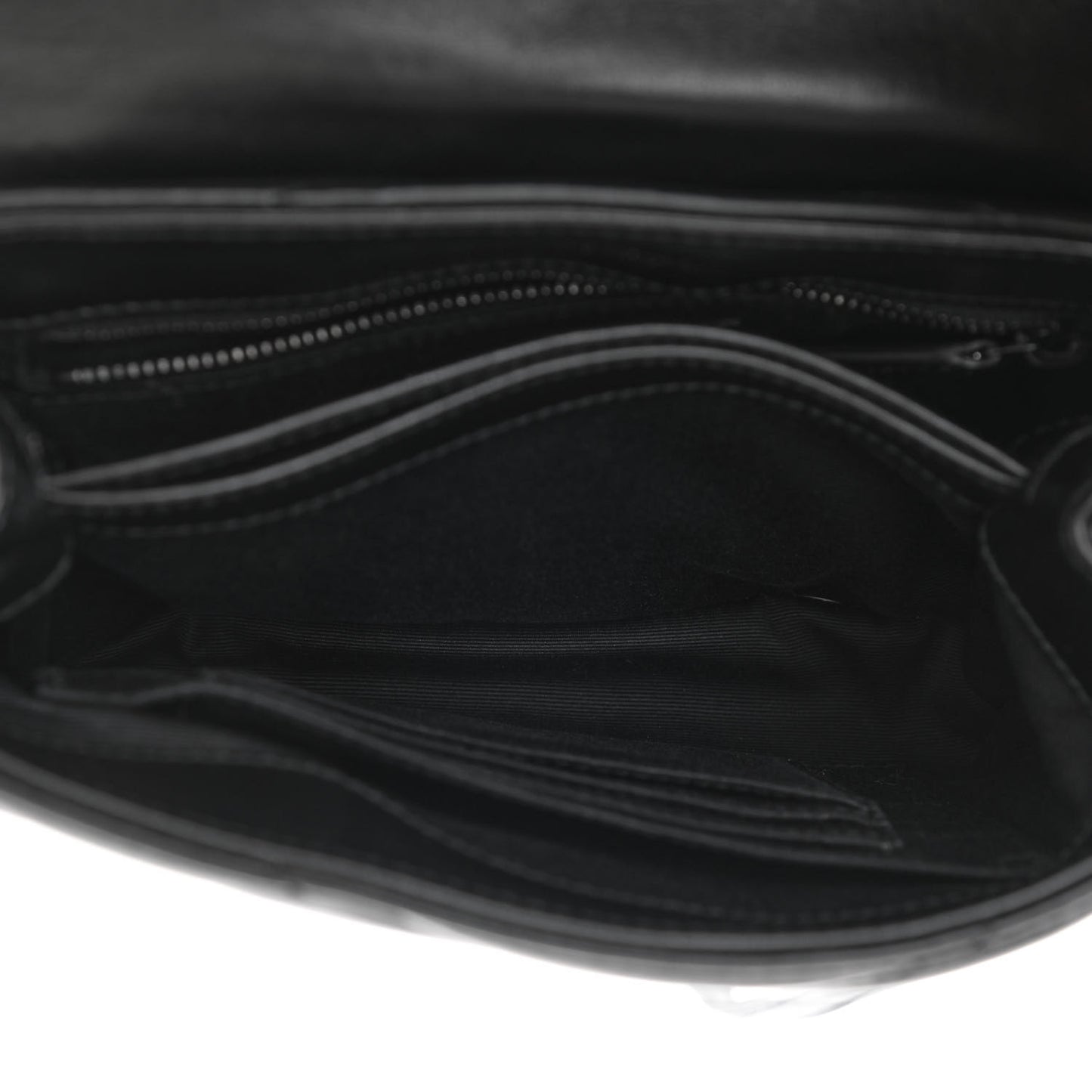 Calfskin Y Quilted Monogram Toy Loulou Crossbody Bag Black