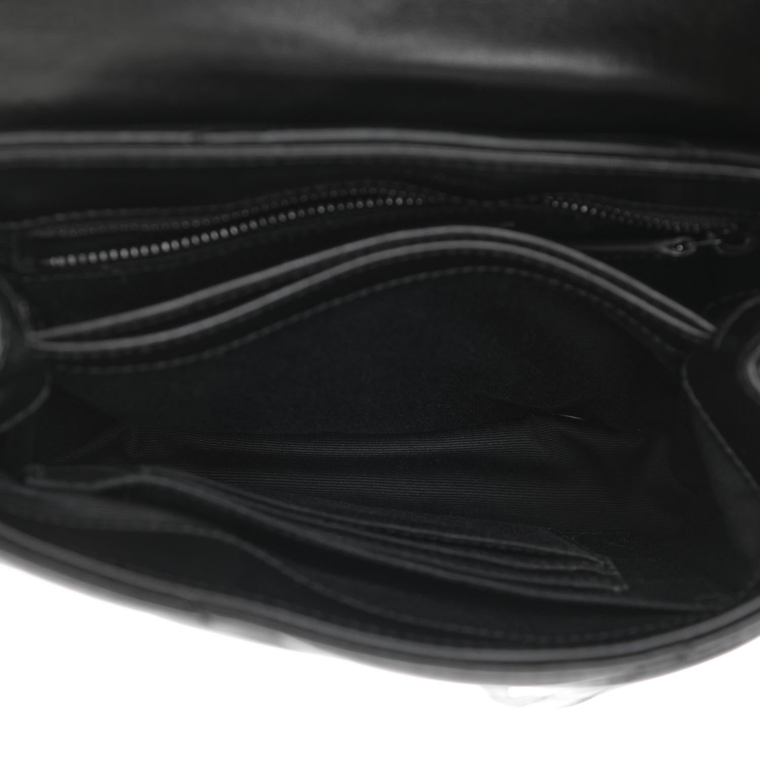 Saint Laurent Calfskin Y Quilted Monogram Toy Loulou Crossbody Bag Black 5 of 8