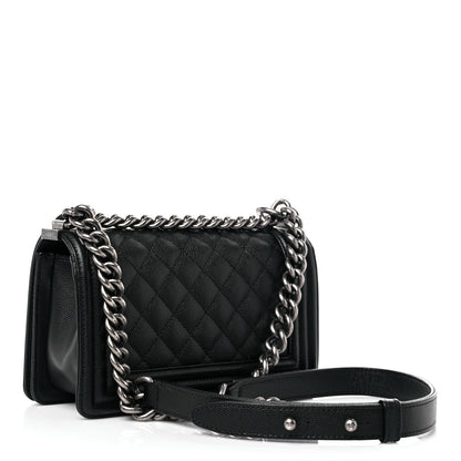 Chanel Caviar Quilted Small Boy Flap Black 3 of 13