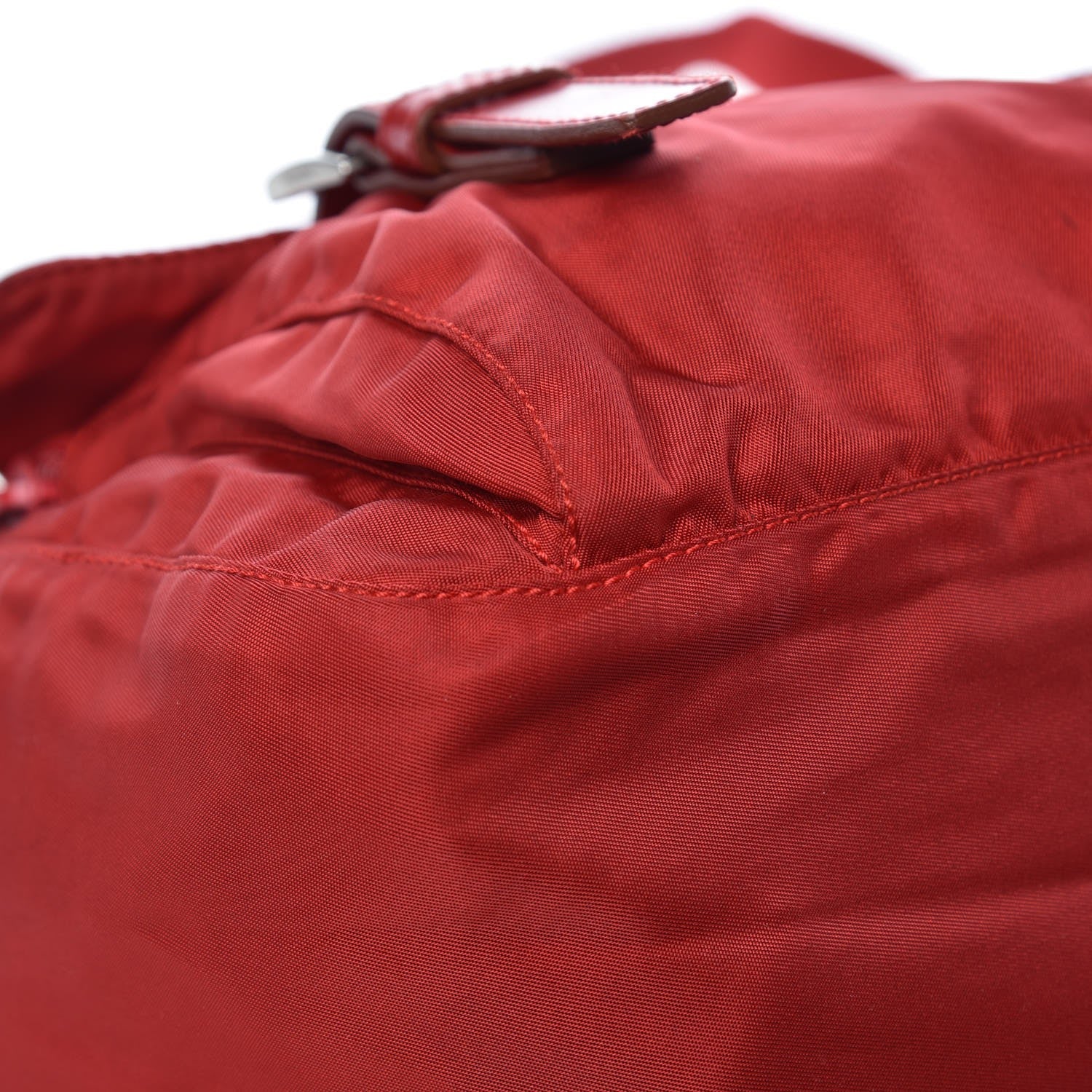 Prada Nylon Vela Messenger Bag Red 9 of 13