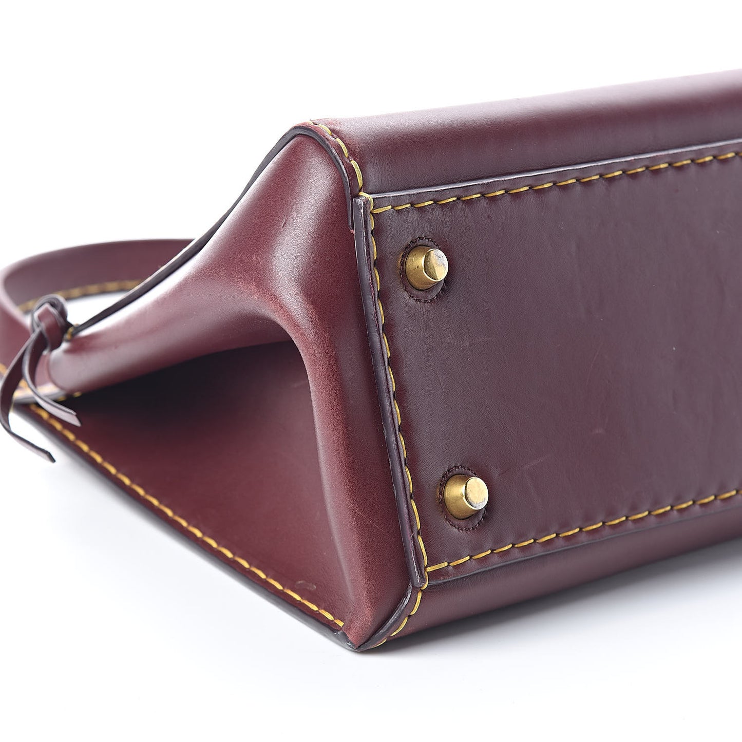 Smooth Calfskin Small Edge Shoulder Bag Burgundy