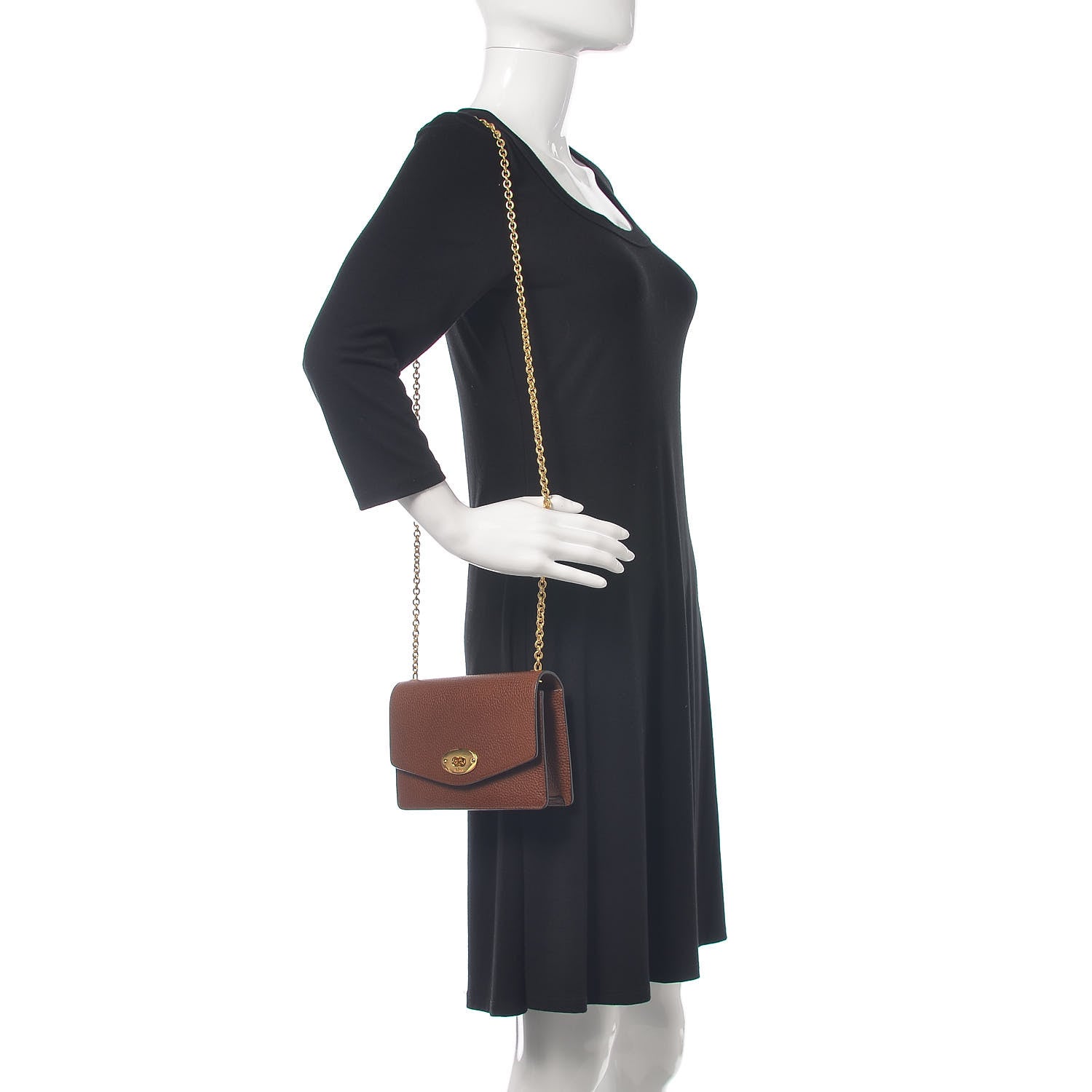 Mulberry Small Classic Grain Calfskin Small Darley Oak 2 of 9