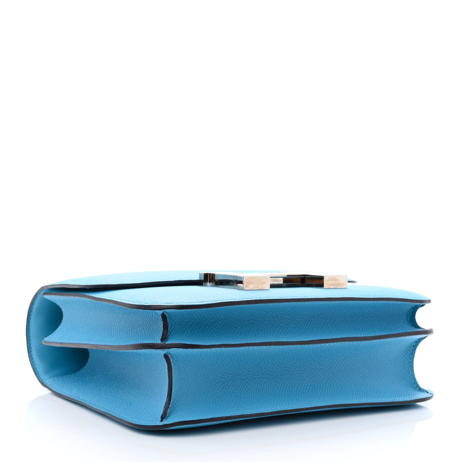 Hermes Epsom Enamel Constance 24 Bleu Du Nord Rouge 3 of 10