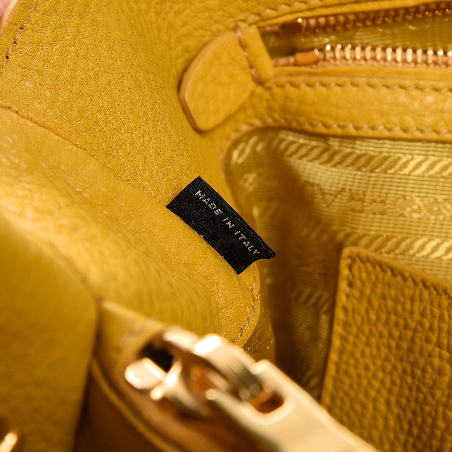 Prada Vitello Daino Tote Mimosa 8 of 13