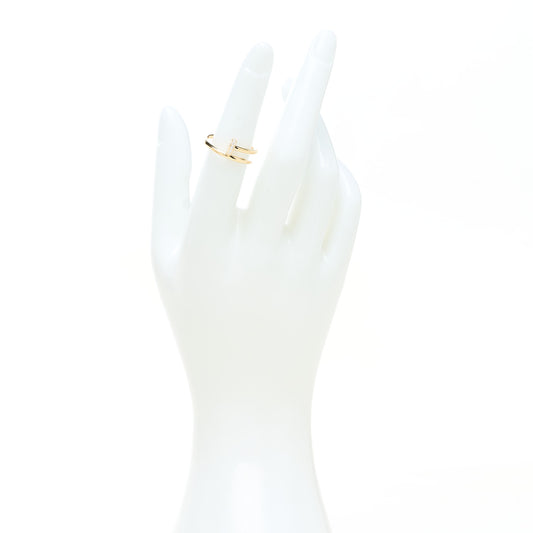 18K Yellow Gold Diamond Small Juste Un Clou Ring 50 5.25