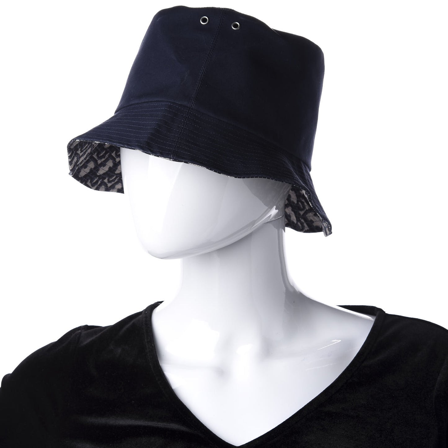 Oblique Reversible Teddy-D Brim Bucket Hat 57 Blue