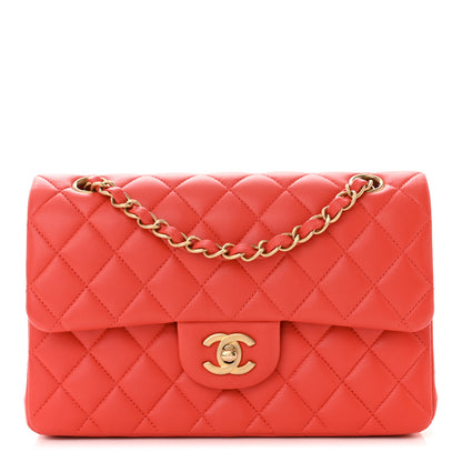 Chanel Lambskin Quilted Small Double Flap Red 1 of 12