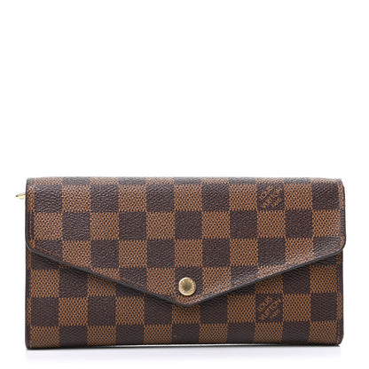 Louis Vuitton Damier Ebene Sarah Wallet NM 1 of 9
