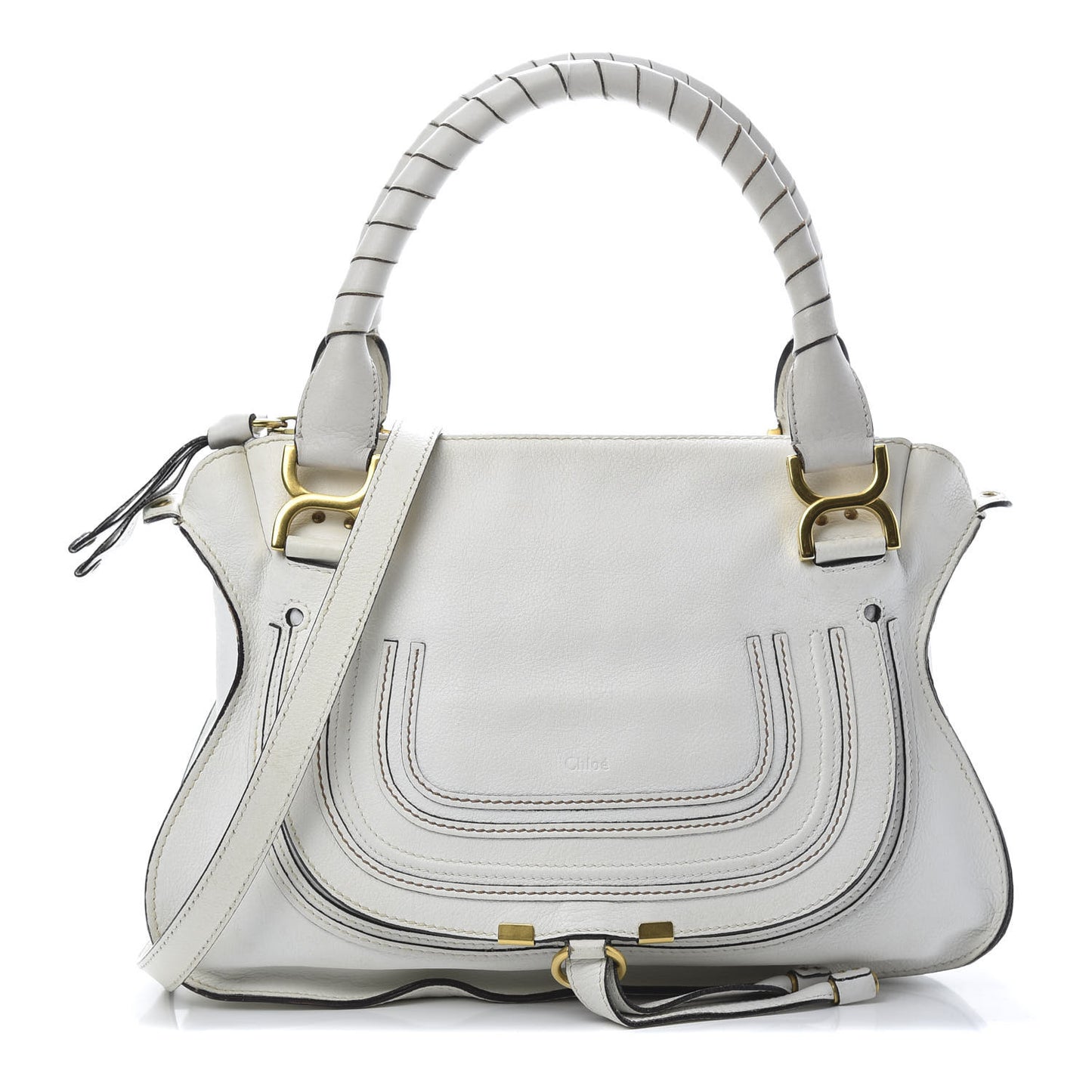 Calfskin Medium Marcie Satchel Dove