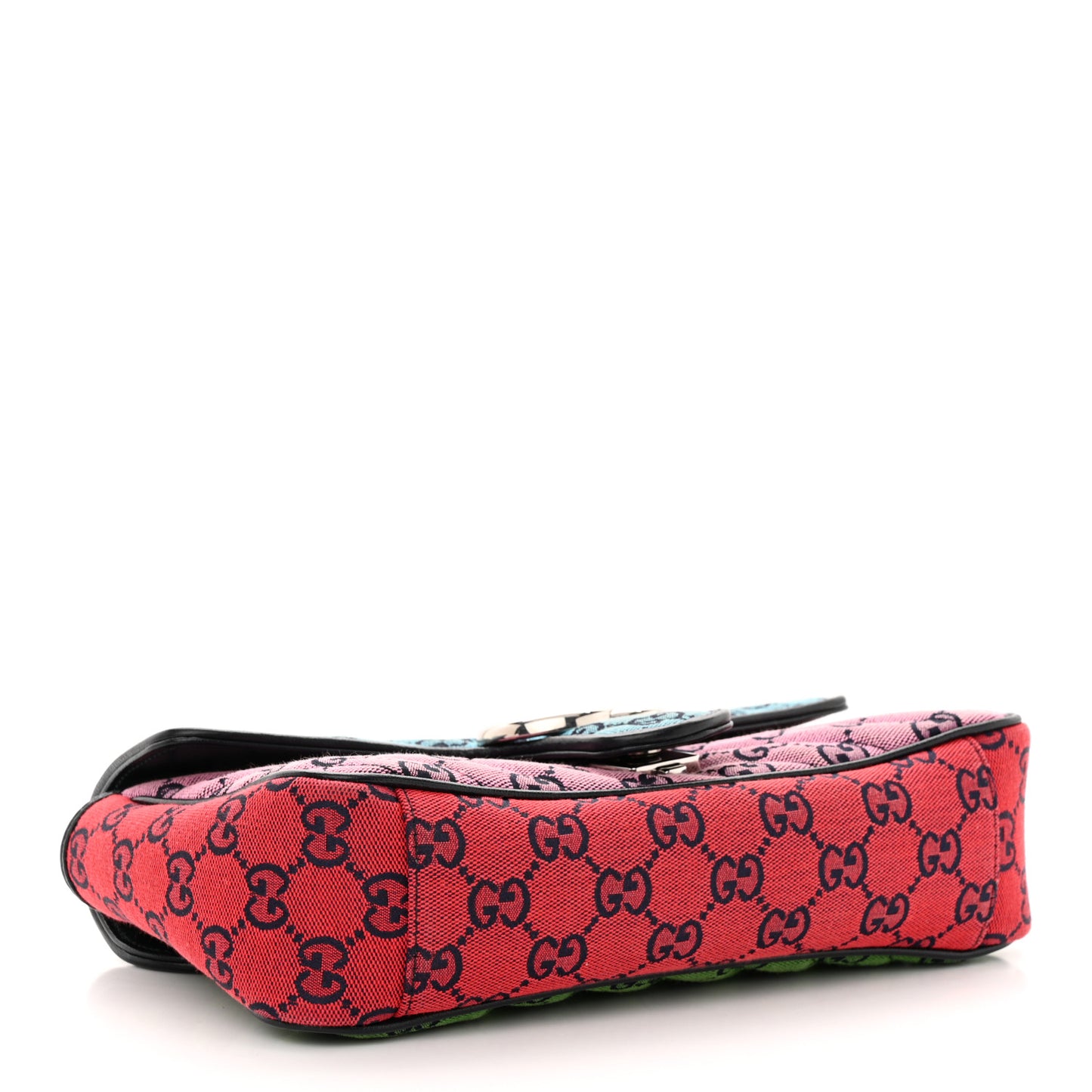 Monogram Multicolor Matelasse Diagonal Small GG Marmont Shoulder Bag Light Blue Pink Blue Green Red