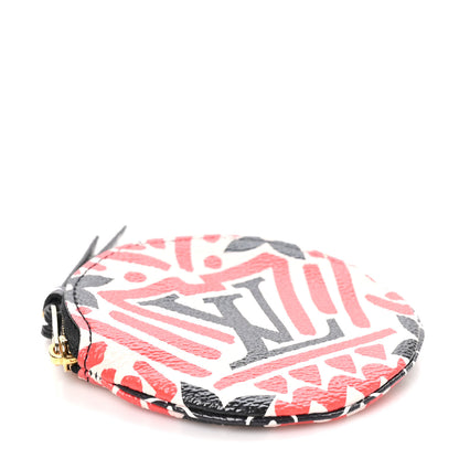 Louis Vuitton Monogram Giant Crafty Round Coin Purse Creme Rouge 4 of 7