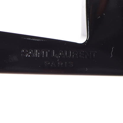 Saint Laurent Brass Monogram Medium Cuff Bracelet Black 4 of 4