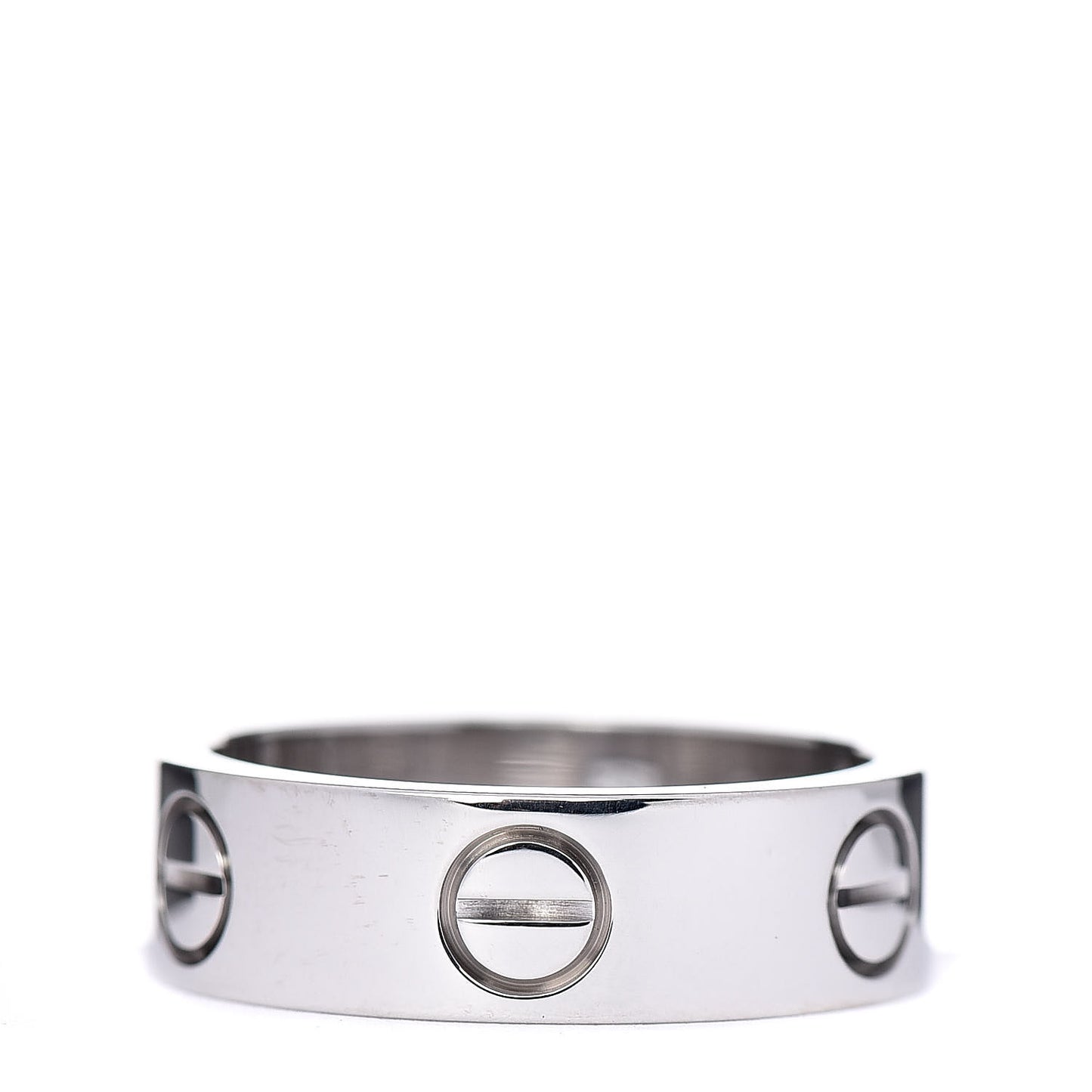 18K White Gold 5.5mm LOVE Ring 51 5.75