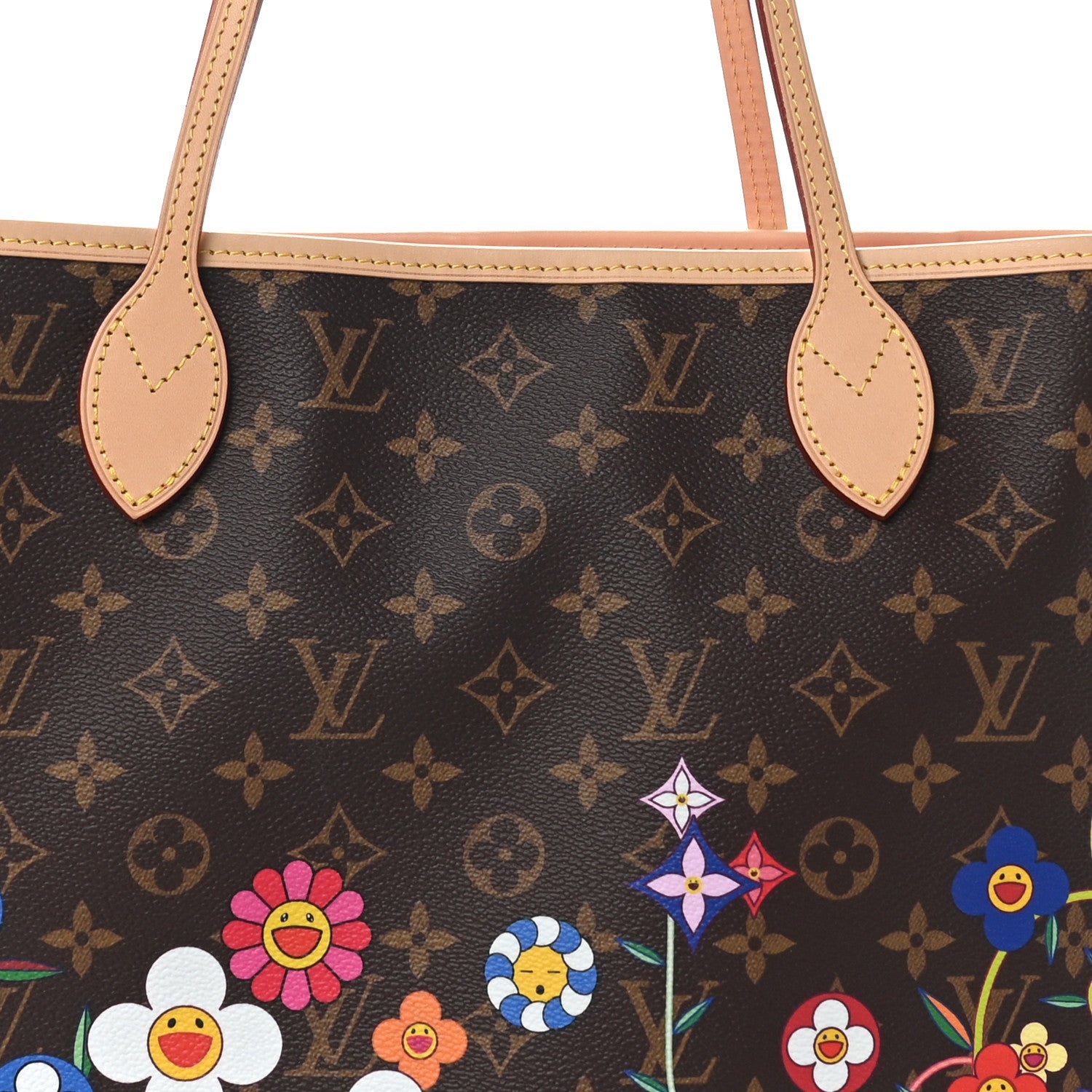 Louis Vuitton LV X TM Monogram Flowers Neverfull MM 7 of 10