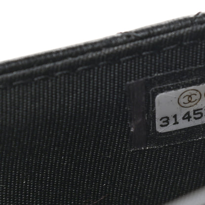 Chanel Lambskin Quilted Pearl Crown Clutch With Chain Black 7 of 9