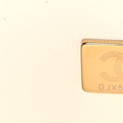 Chanel Caviar Quilted Small Double Flap White 7 of 9