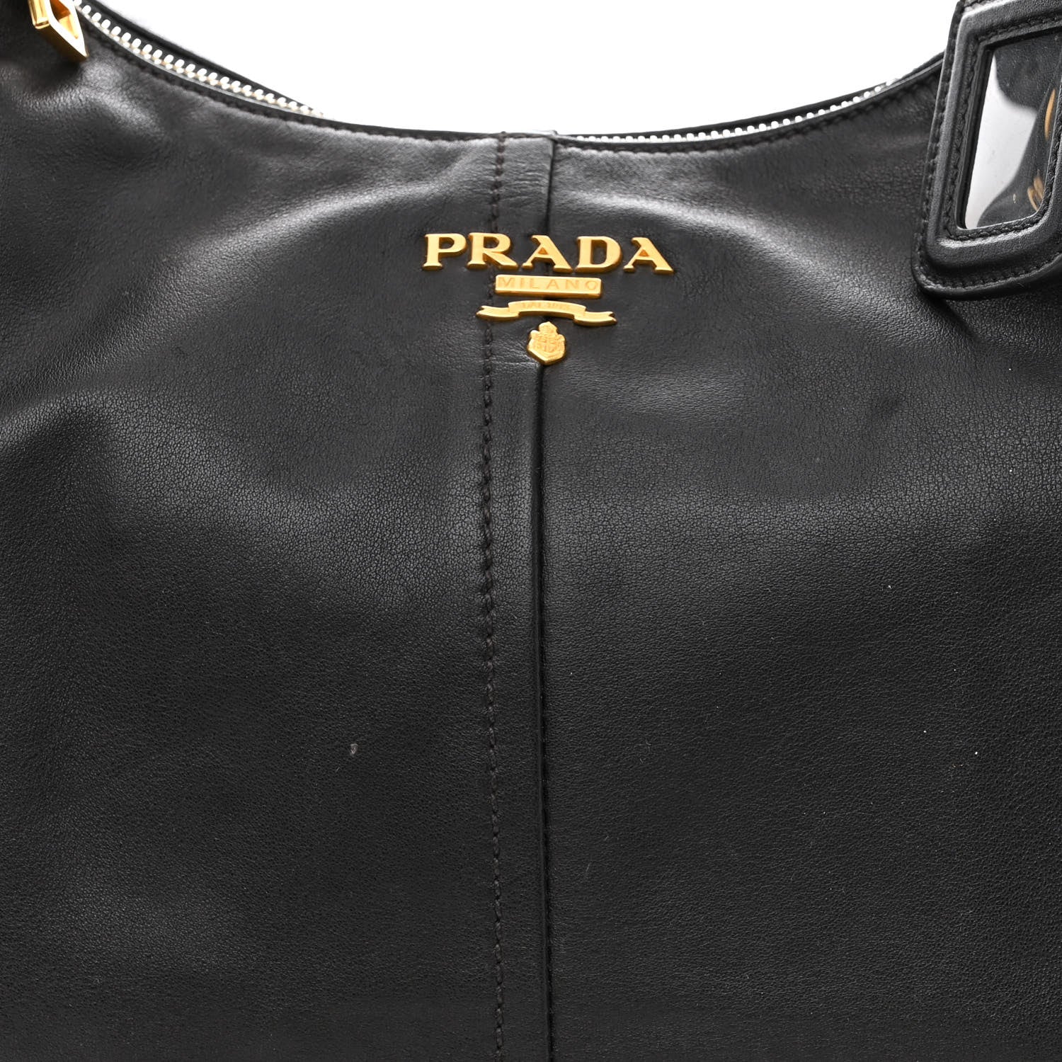 Prada Soft Calf Hobo Black 9 of 13