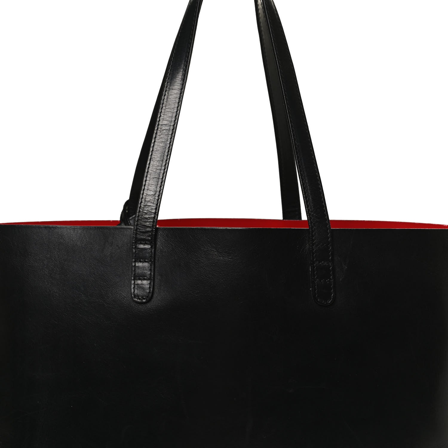 Mansur Gavriel Calfskin Small Shopping Tote Black Flamma 11 of 11