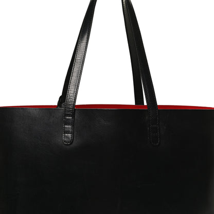 Mansur Gavriel Calfskin Small Shopping Tote Black Flamma 11 of 11