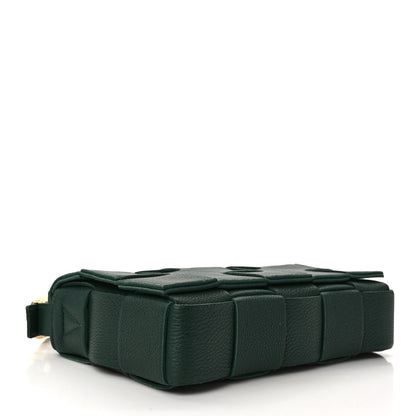 Bottega Veneta Grained Calfskin Maxi Intrecciato Cassette Crossbody Bag Raintree Green 4 of 11