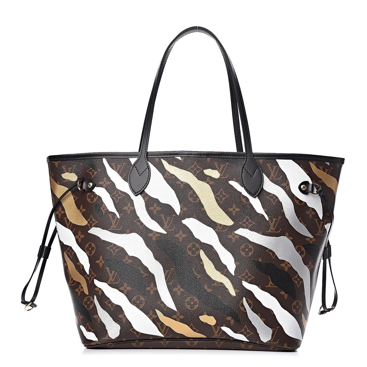 X LOL Monogram Neverfull MM Gold Silver