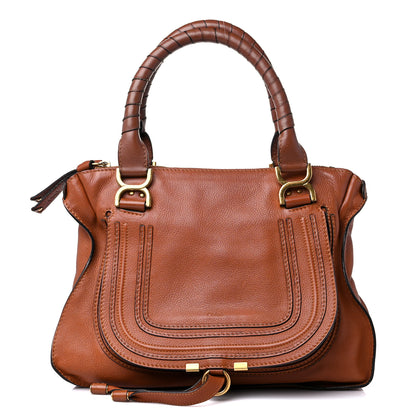 Chloe Calfskin Medium Marcie Satchel Tan 1 of 18