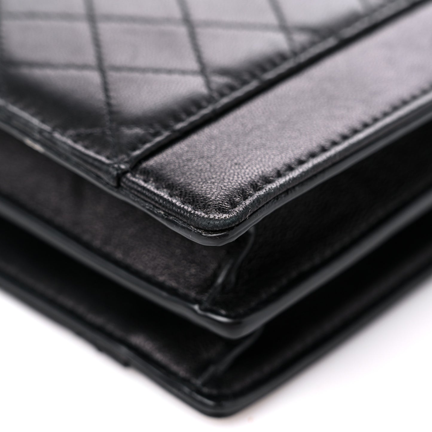 Lambskin Quilted Mini Gaby Satchel Black
