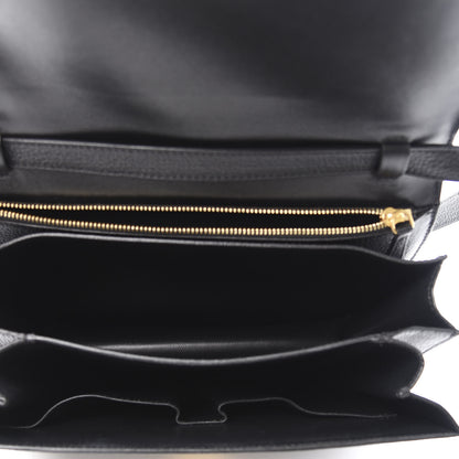Celine Goatskin Medium Classic Box Flap Bag Black 4 of 10