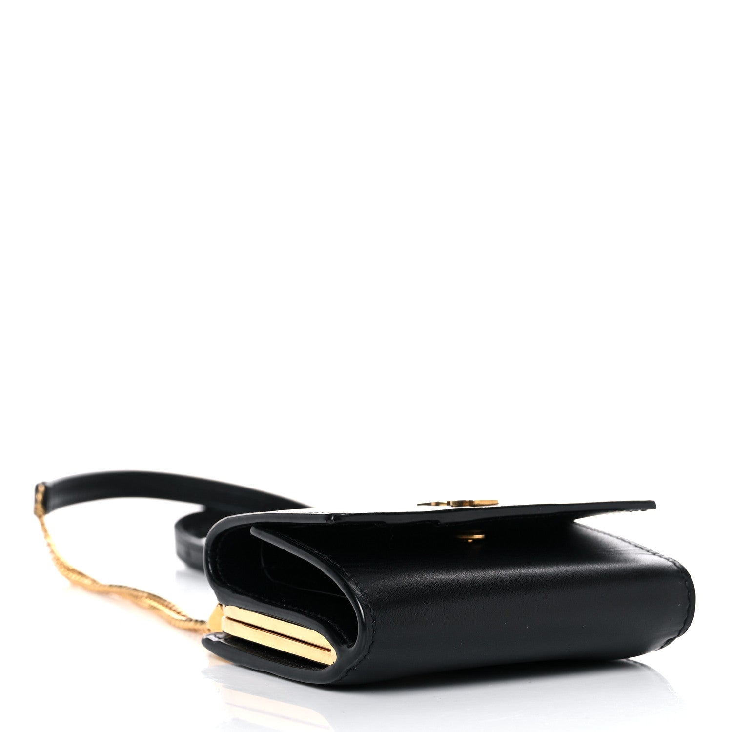 Saint Laurent Smooth Calfskin Monogram Rider Belt Bag Black 4 of 15