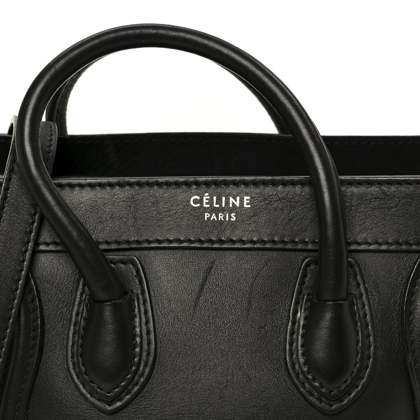 Smooth Calfskin Nano Luggage Black