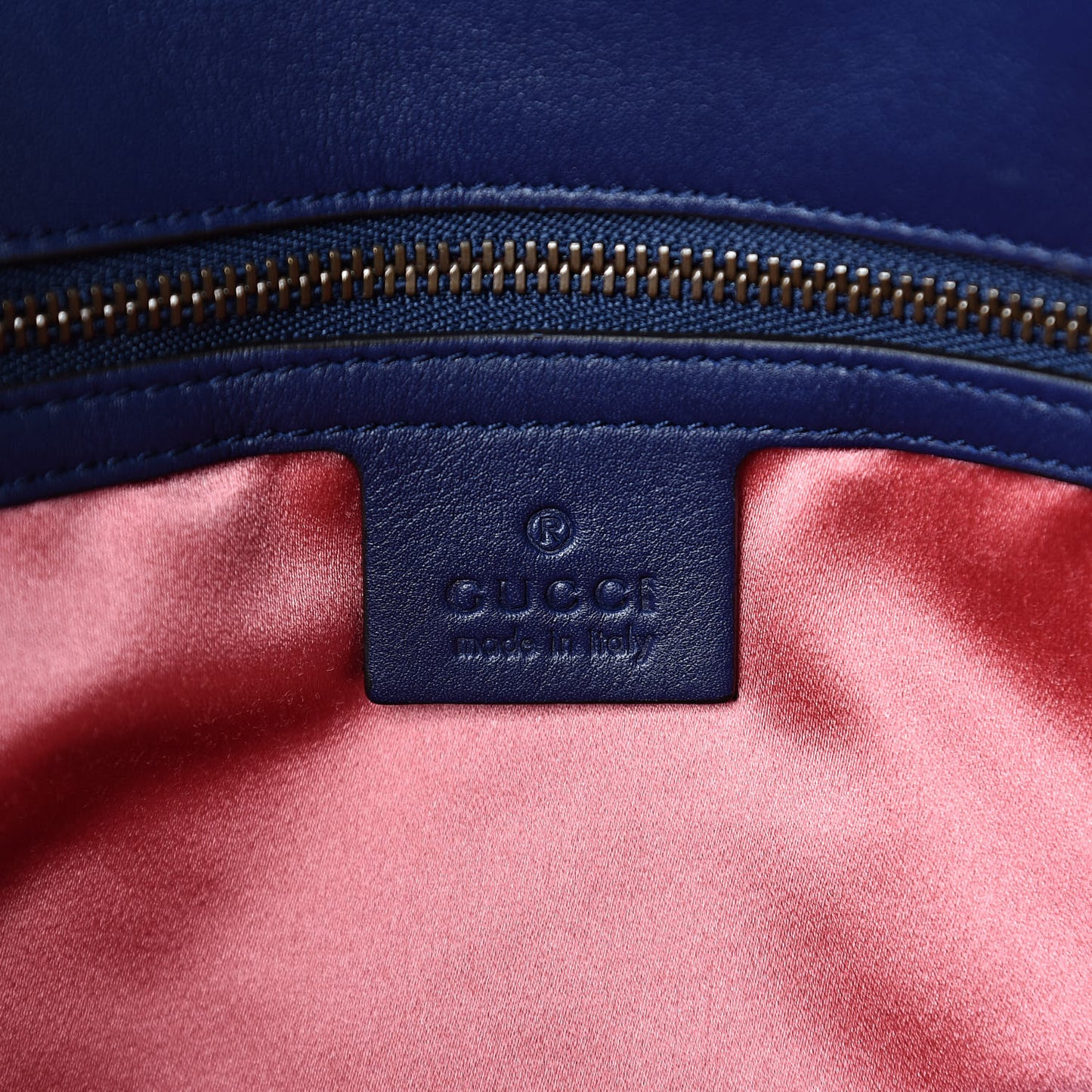 Velvet Matelasse Medium GG Marmont Shoulder Bag Cobalt Blue