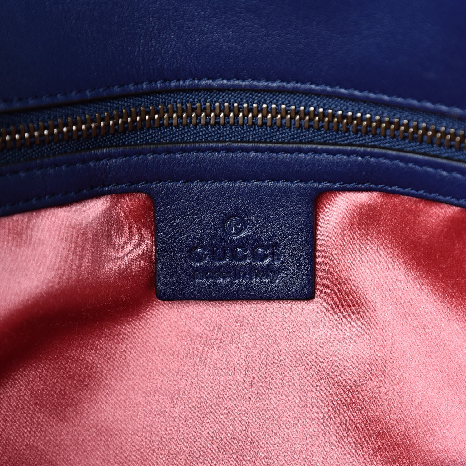 Gucci Velvet Matelasse Medium GG Marmont Shoulder Bag Cobalt Blue 6 of 11