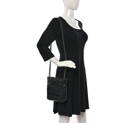 Chanel Shiny Caviar Quilted Monochrome Mini Chanel 22 Black 2 of 10
