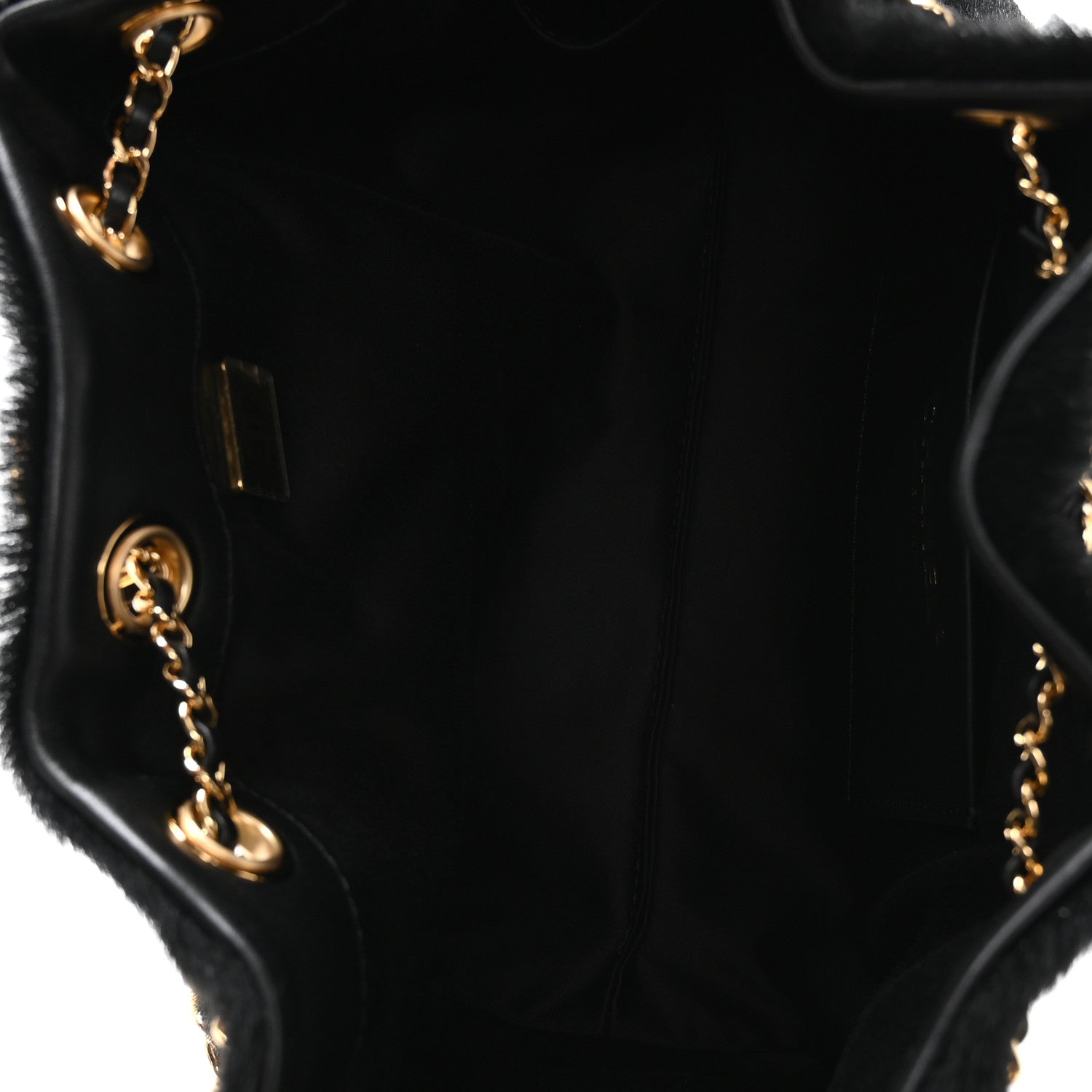 Chanel Pony Hair Mini Chanel 25 Handbag Black 5 of 11
