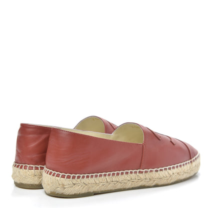 Chanel Lambskin CC Espadrilles 38 Brown 4 of 12