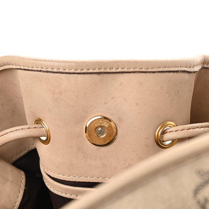 MCM Visetos Drawstring Bucket Bag Beige 13 of 21