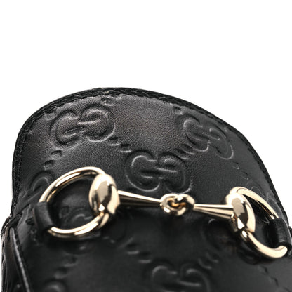 Gucci Glamour Calfskin Guccissima Womens Princetown Slippers 37.5 Black 11 of 13