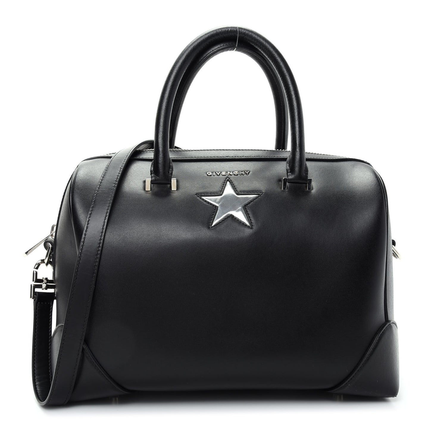 Calfskin Star Medium Lucrezia Black Silver