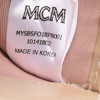 MCM Coated Canvas Zip Around Wallet Electric Pink 10 of 20