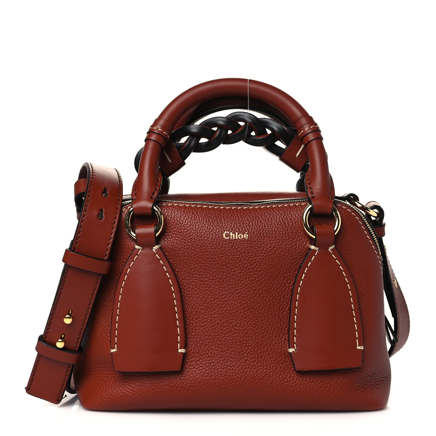 Chloe Calfskin Small Daria Sepia Brown 1 of 9