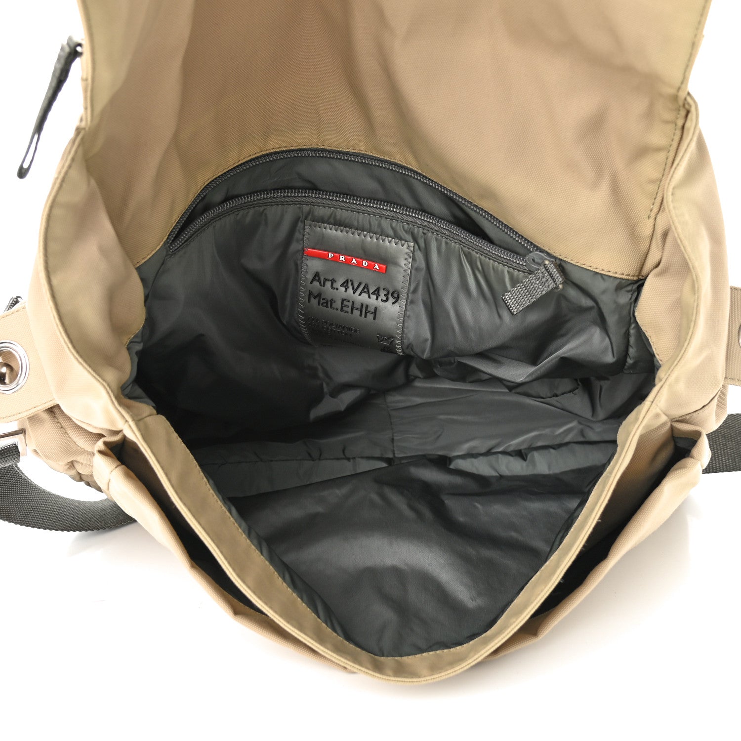 Prada Canvas Messenger Beige 5 of 9