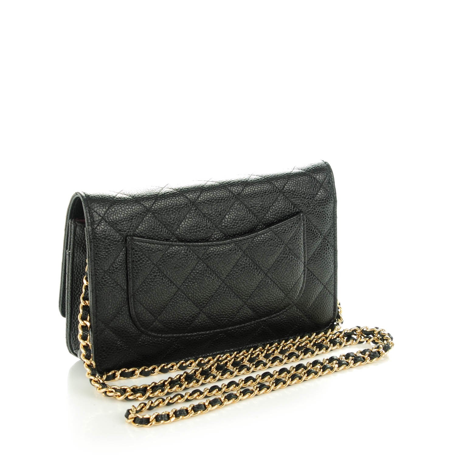 Chanel Caviar Quilted Wallet On Chain WOC Black 3 of 8
