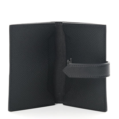 Hermes Epsom Monochrome Bearn Card Holder Wallet Black 5 of 8
